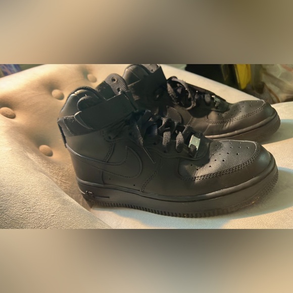 Nike Shoes - Nike AF1 Air Force One High Top Sneakers - Black